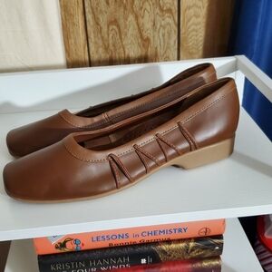 Kolosh | Brown Leather Flats | Size 10
